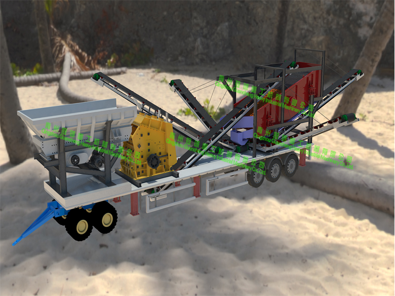 Mobile crushing machine