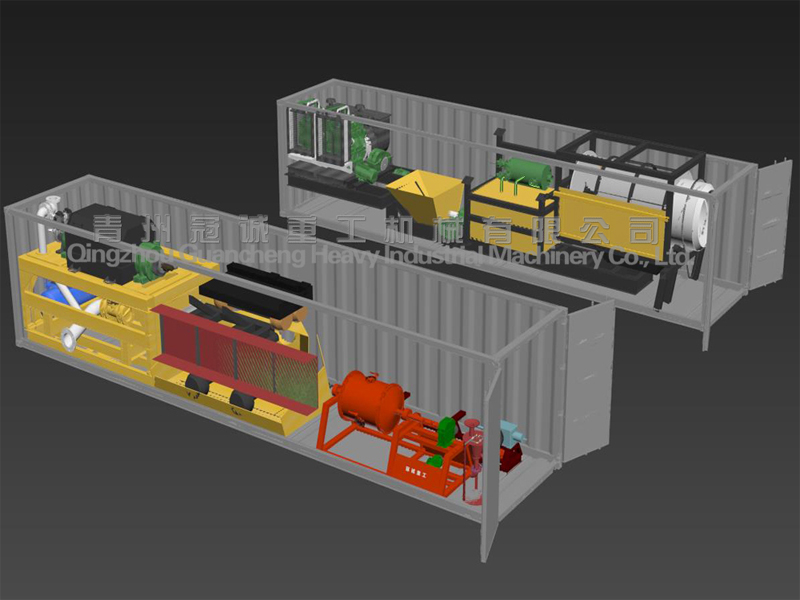 gold mining machine in container