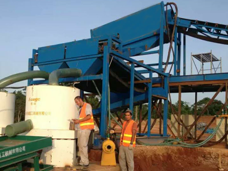 Worksite of Russia gold centrifuge