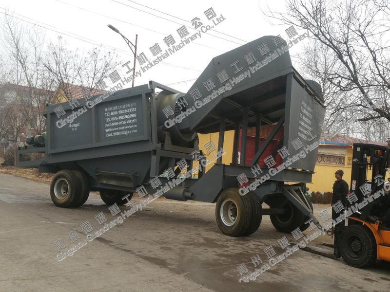 mobile gold trommel machine