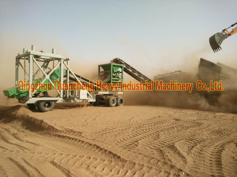 Dry land gold separating equipment