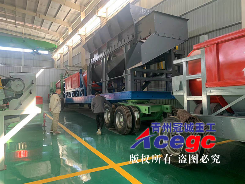 Mobile trommel screen gold separating plant Mobile trommel screen gold separating plant