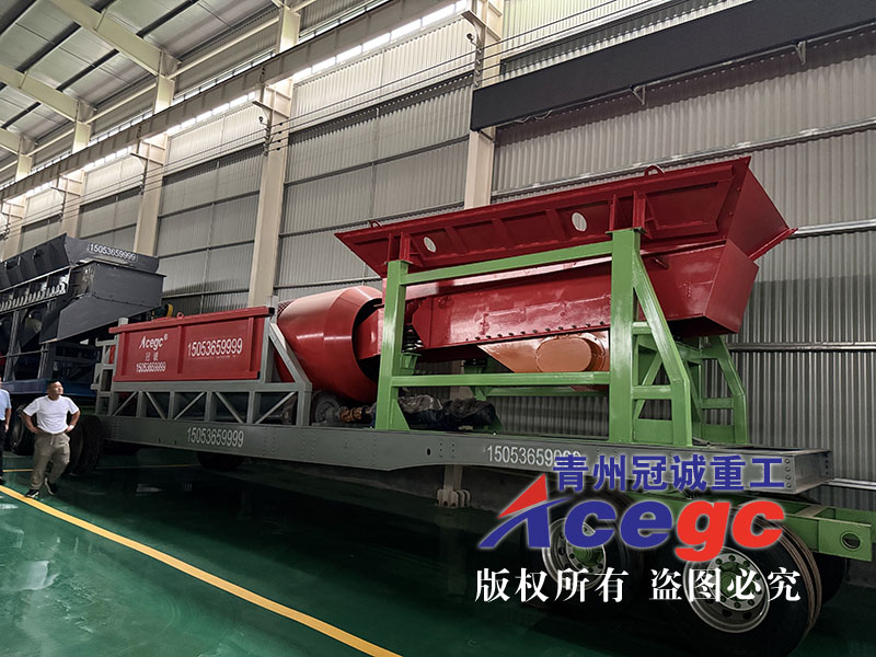 Mobile trommel screen gold separating plant Mobile trommel screen gold separating plant